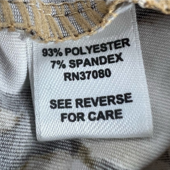 CATO Black Tan Circle Short Sleeve Blouse Size Small Women’s - Picture 5 of 5